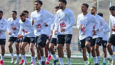 بالصور.. منتخب مصر يخوض تدريبًا صباحيًا باستاد الدفاع الجوي