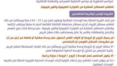 محافظ المنوفية يعلن طرح وحدات سكنية بالإيجار ضمن مبادرة 