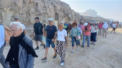 إقبال غير مسبوق على زيارة المناطق الأثرية والسياحية بالمنيا