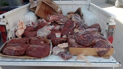 ضبط 1853 كيلو لحوم ودواجن وكبده فاسدة بالفيوم 