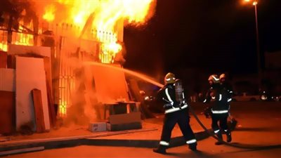 عامل يشعل النار بمنزل حماته بسبب خلافات مع زوجته