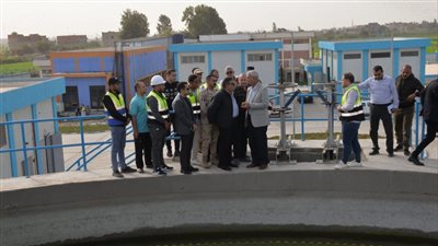 محافظ الدقهلية يتفقد الأعمال النهائية بمحطة مياه الشرب برأس الخليج