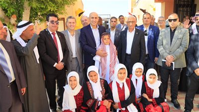 وزير التربية والتعليم يتفقد المدرسة المصرية اليابانية بالعريش