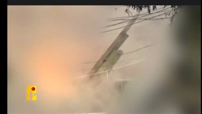 حزب الله يبث مشاهد من استهداف قاعدة ستيلا ماريس