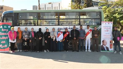 قافلة تنموية بقرية أبو شنب مركز أبشواى  بالفيوم