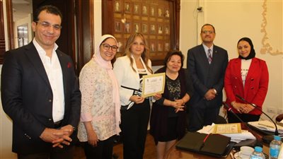 تكريم فريق الجودة في جامعة عين شمس