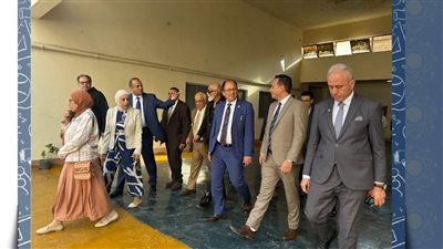 رئيس جامعة حلوان يتفقد كلية هندسة المطرية 