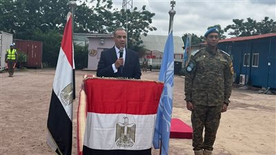 وزير الخارجية يلتقي كتيبة الشرطة المصرية المشاركة في مهام حفظ السلام بالكونجو الديمقراطية