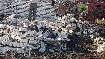 إزالة 151 حالة تعد على الأراضي في بني سويف 