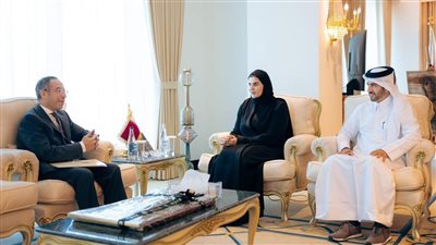 سفير مصر لدى الدوحة يلتقي مع وزيرة الدولة للتعاون الدولي بالخارجية القطرية
