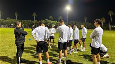 منتخب الشباب يتدرب استعدادا للقاء تونس فى تصفيات شمال أفريقيا
