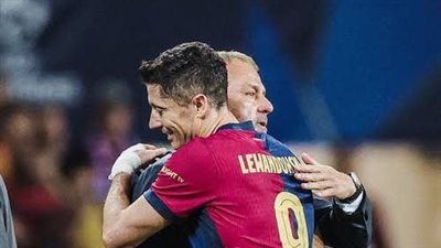 ليفاندوفسكي يتحدث عن سباق الحذاء الذهبي مع برشلونة