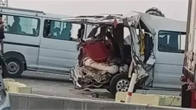 إصابة 11 شخصًا فى حادث تصادم سيارتين على الطريق الإقليمى بالمنوفية