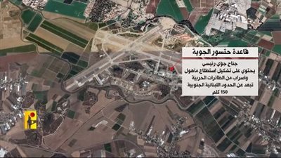 حزب الله يستخدم للمرة الأولى صواريخ كروز المجنحة لاستهداف قاعدة جوية إسرائيلية