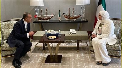 وزير الخارجية يعرض الفرص الاستثمارية المتاحة في مصر مع وزيرة المالية الكويتية