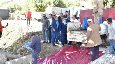 إلقاء مليون وحدة زريعة بلطى نيلي بالمنصورة