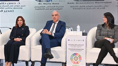 وزير الري يشارك بجلسة تعزيز الحلول المتكاملة لتحقيق أهداف المناخ والتنمية 