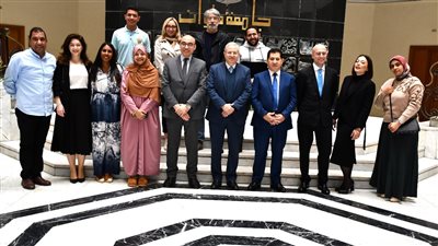 جامعة حلوان تستضيف وفد جامعة سابينزا الإيطالية