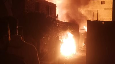 السيطرة على حريق بمصنع زيوت بميت حلفا بالقليوبية 