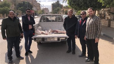 ضبط 188 كيلو لحوم ودواجن في حملات تموينية بالفيوم 