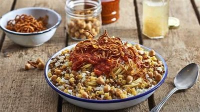 وصفة الكشري المصري| طبق غني بالنكهة اللذيذة والشهية