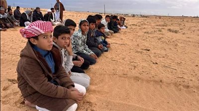 أهالي الشيخ زويد بشمال سيناء يؤدون صلاة الاستسقاء| صور  