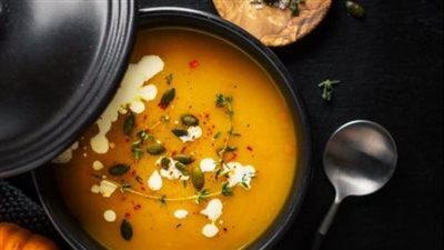 شوربة القرع العسلي بالبطاطس والجزر