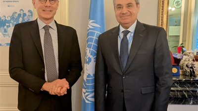  المندوب الدائم لمصر في جنيف يلتقي المفوض السامي لحقوق الإنسان