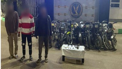 ضبط تشكيل عصابي لسرقة الدراجات النارية 