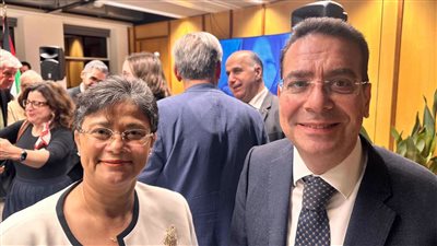 نميرة نجم تشارك باحتفال يوم التضامن مع فلسطين في لاهاي