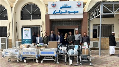 مرسال عضو التحالف الوطني تدعم مستشفى سيوة المركزي بمستلزمات طبية (صور)