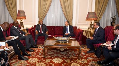 وزير الخارجية يستقبل رئيس البنك الأفريقي للتصدير والاستيراد