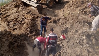  توصيل مياه الشرب بقرية ميت أبو الكوم شرق القناة