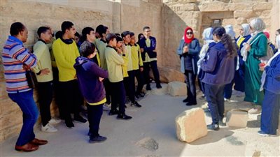 الوعي الأثري بالفيوم تنظم زيارات طلابية إلى معبد قصر قارون 