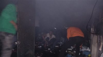 حوله لرماد.. حريق يلتهم محتويات محل فلاتر مياه في العمرانية