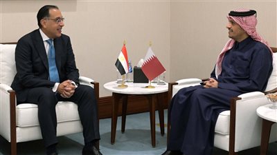 رئيس الوزراء يلتقي نظيره القطري على هامش منتدى الدوحة 