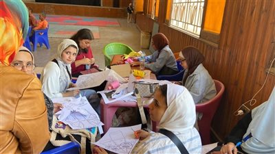 جامعة حلوان تنظم القافلة الطبية التنموية المتكاملة بنادي غرب