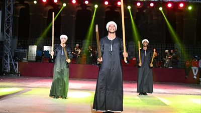 فيديو| فرق الفنون الشعبية بالمحافظات تزين سامر التحطيب في الأقصر