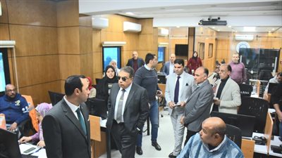 محافظ الدقهلية يتفقد أعمال المركز التكنولوجي وعدد من إدارات الديوان العام
