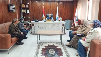 وكيل صحة الشرقية يستقبل وفد من جامعة الابتكار الخاصة بالعاشر من رمضان