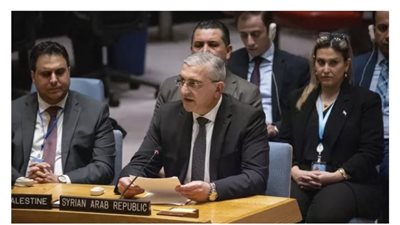 الضحاك: دمشق تطالب مجلس الامن بوقف العدوان الإسرائيلي