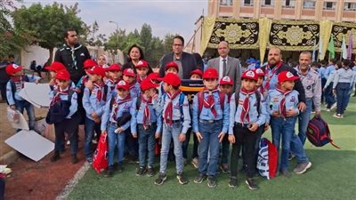 وكيل تعليم الغربية يشهد التقييم الجمهوري للفرق الكشفية بالمدارس