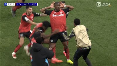 ليفركوزن يفوز على إنتر ميلان في اللحظات الأخيرة بدوري الأبطال