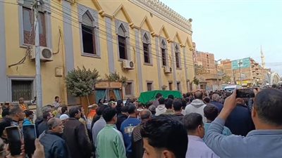 تشييع جثمان أصغر دليفري عجلة بالمنوفية|صور