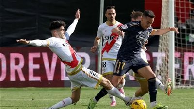 ريال مدريد تعادل مع رايو فاليكانو في الشوط الأول