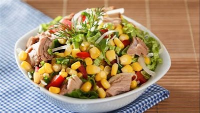 للدايت| طريقة تحضير سلطة التونة السهلة