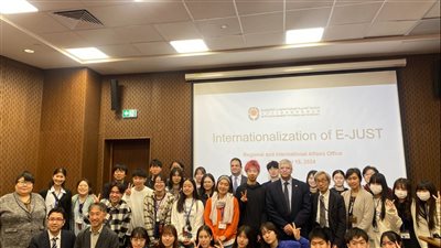 وفد من هيئة التعليم بطوكيو يزور الجامعة المصرية اليابانية بالإسكندرية