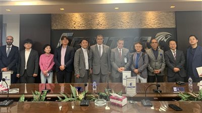 وفد كوري في زيارة لمجمع بضائع مصر للطيران للشحن الجوي