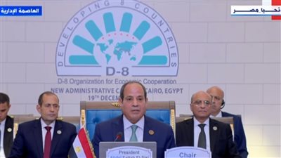 السيسي: اختلاف الثقافات بين دول الثماني النامية يعزز التضامن والتكامل