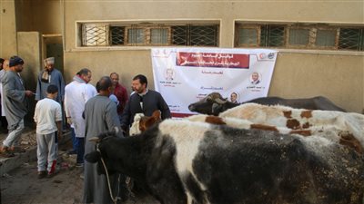 علاج 1327 من الماشية والدواجن بالمجان ضمن قوافل جامعة الفيوم بدسيا